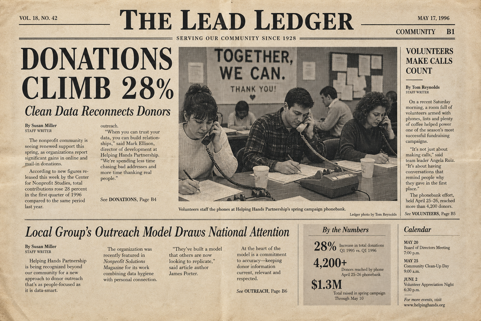 Increasing Donor Engagement for a Non-Profit Through Clean Data