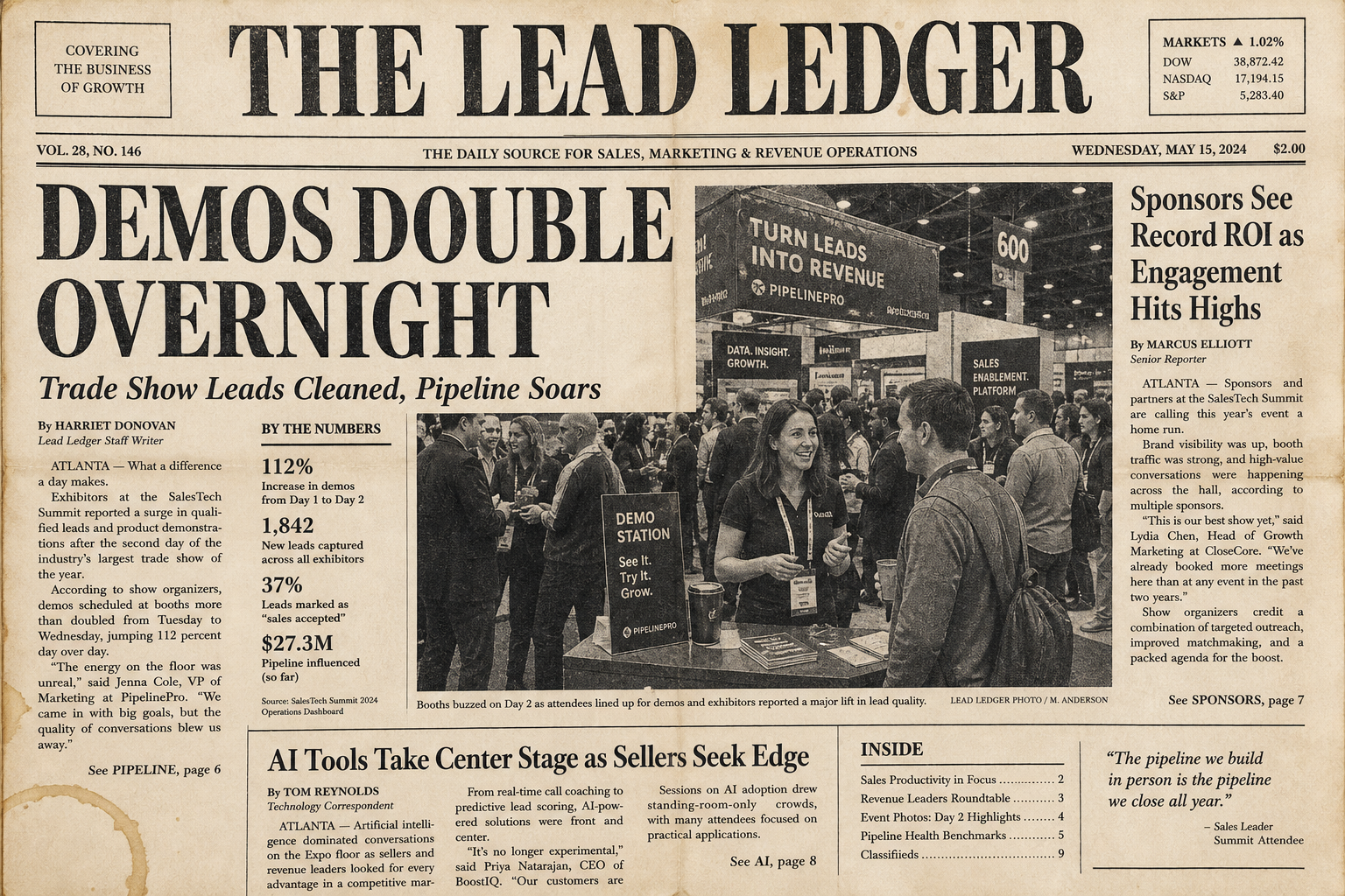 2x Qualified Demos by Scrubbing Trade Show Lists